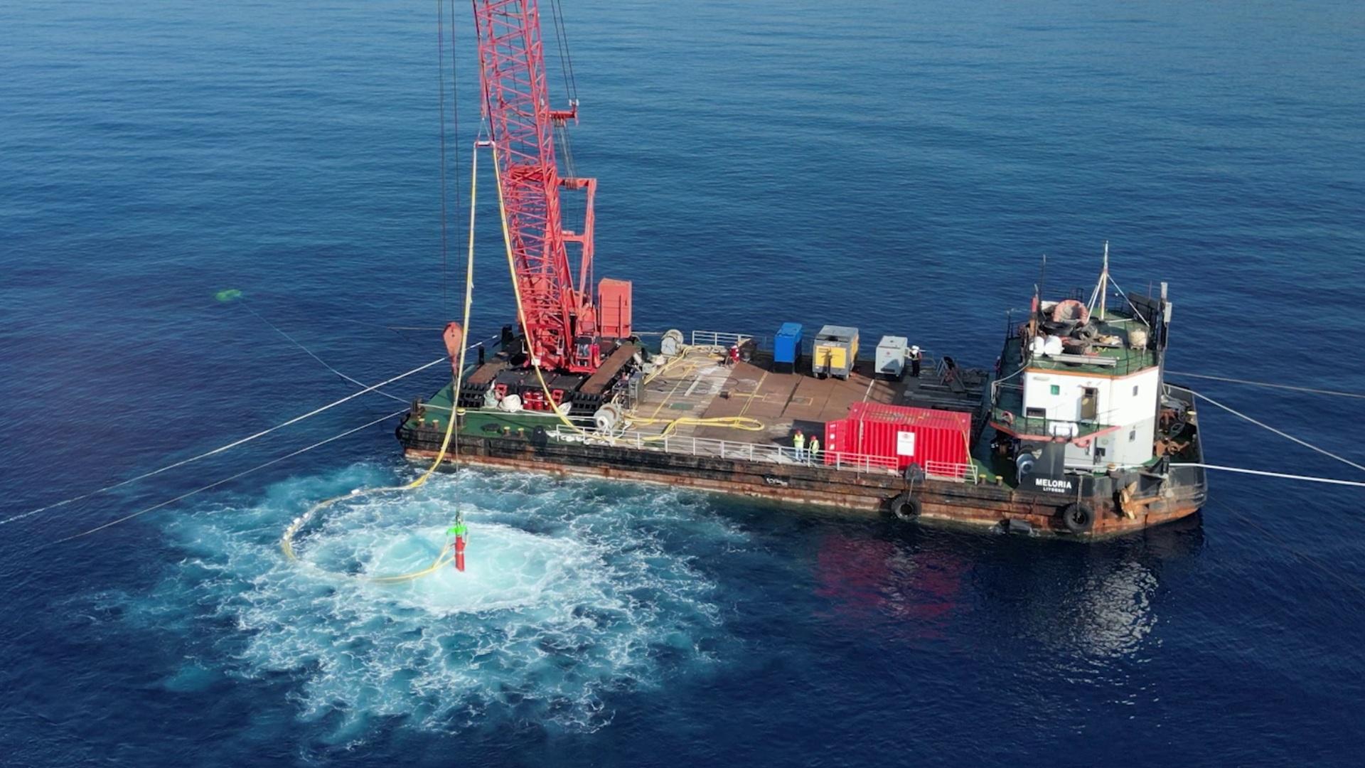 Genoa’s New Breakwater, consolidation of seabed